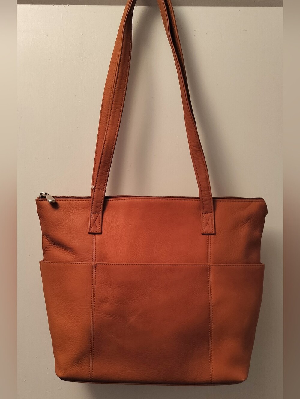 Everyday Leather Tote in Cognac